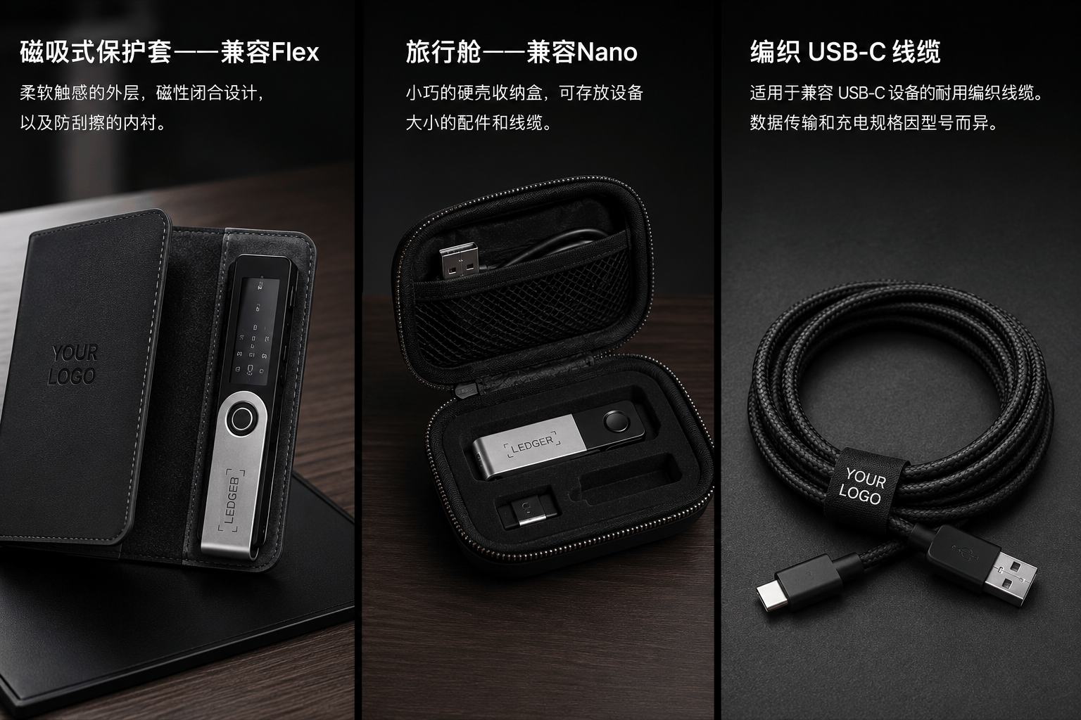 編織 USB-C 傳輸線產品照片